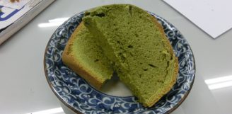 寺島屋弥兵衛のグリーンティーで抹茶ケーキ！