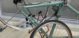 Bianchiミニベロのタイヤ交換！（やや難）